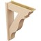 Ekena Millwork 8-in W x 28-in D x 40-in H Funston Trad Rough Cedar Woodgrain TimberThane Outlooker, Primed Tan OUTUR080X28X40FST04RCPR - alternate 5